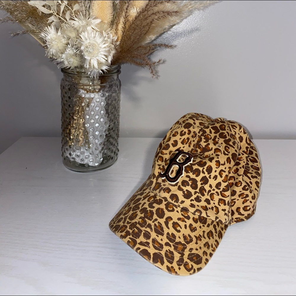 Cheetah Red Sox Hat, Woman’s